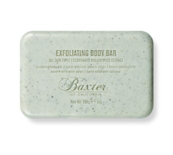Baxter of California Exfoliating Body Bar Soap for Men with Cedarwood and Oak Moss Essence