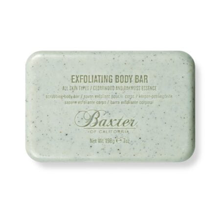 Baxter of California Exfoliating Body Bar Soap for Men with Cedarwood and Oak Moss Essence