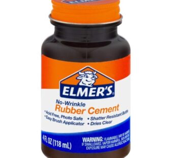 Elmer’s Rubber Cement Adhesive, 4 oz, Pack of 3 (E904)