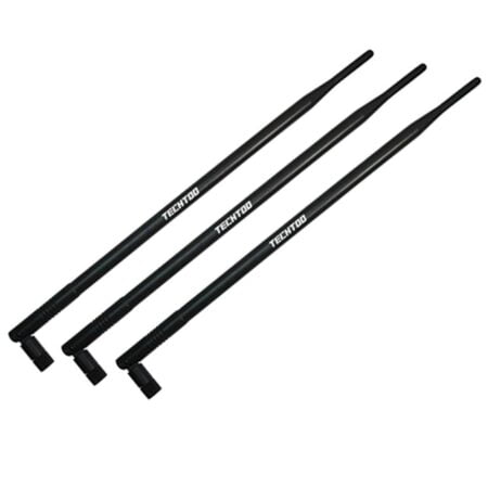 TECHTOO 9dBi Omni WiFi Antenna with RP-SMA Connector for Wireless Network Router/USB Adapt