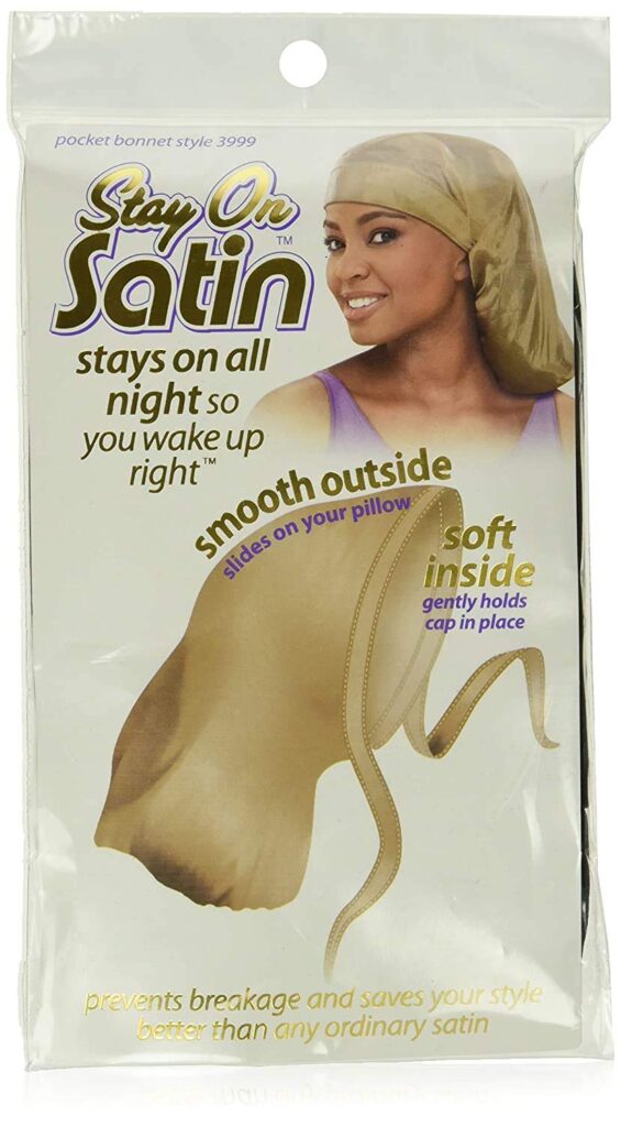 Stay On Satin Pocket Bonnet (color may vary)