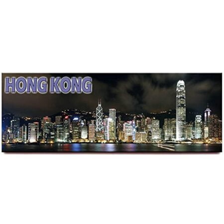 Hong Kong Skyline Panoramic Fridge Magnet Hong Kong SAR Travel Souvenir