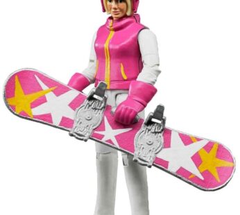 Bruder Snowboarder Woman with Accessories