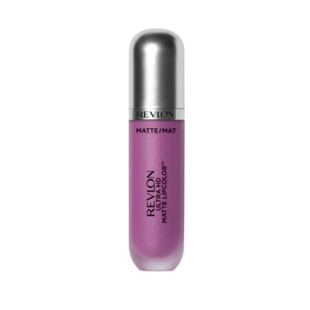 Revlon Ultra HD Matte Lipcolor, Velvety Lightweight Matte Liquid Lipstick in Plum / Berry,