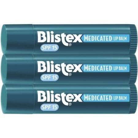 Blistex Medicated Lip Balm, 0.15 Ounce, 3 Count (Pack of 1) Prevent Dryness & Chapping, SP - Image 3
