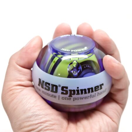 NSD Roll 'N Spin Rainbow Lit AutoStart Spinner Gyroscopic Wrist and Forearm Exerciser with - Image 2