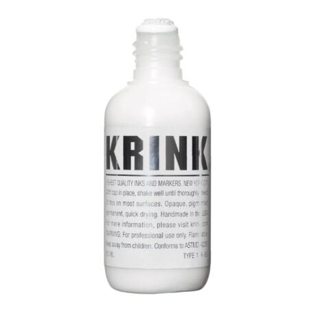 Krink K-60 White Paint Marker - Vibrant and Opaque Fine Art Graffiti Markers for Canvas Me