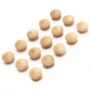 WEICHUAN 15PCS Round Wood Unfinished Cabinet Furniture Drawer Knobs Pulls Handles (Diamete