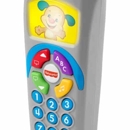 Fisher-Price Laugh & Learn Baby Learning Toy, Puppy's Remote Pretend TV Control with Music - Image 2