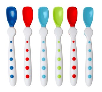 First Essentials by NUK Rest Easy Spoons, Pack of 6 (Color May Vary)