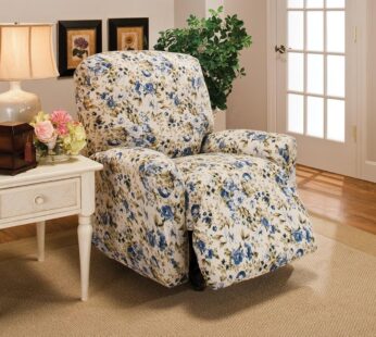 Madison – JER-LGRECL-BLFL Jersey Large Recliner Slipcover, Blue