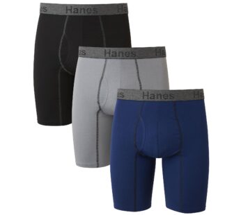 Hanes Mens 3-pack Comfort Flex Fit Ultra Soft Stretch Brief, Available In Regular And Long