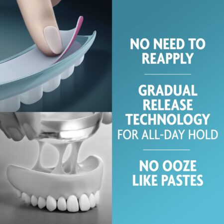 Sea Bond Secure Denture Adhesive Seals, Fresh Mint Uppers, Zinc-Free, All-Day-Hold, Mess-F - Image 3