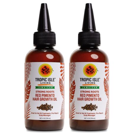 Strong Roots Red Pimento Hair Growth Oil 4 Oz (pack of 2) by Tropic Isle Living - Image 2