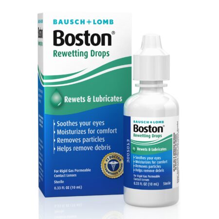 Boston Contact Lens Solution, Rewetting Solution for Gas Permeable Contact Lenses, 0.33 Fl - Image 2