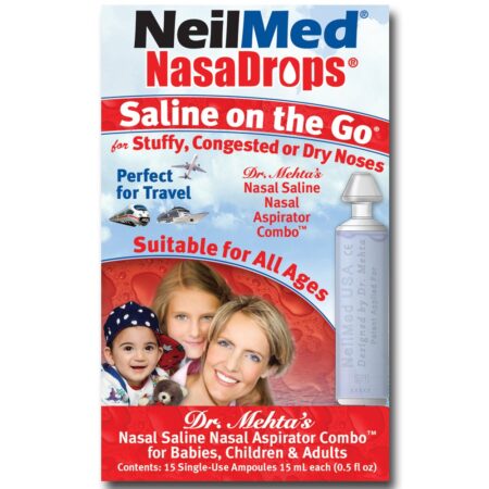 Neil Med NASA Drops Saline Vials, 15 Single-Use Ampoules, 0.5 Fl Oz - Image 2