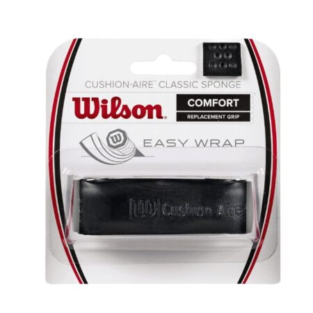 WILSON Classic Sponge Tennis Racquet Replacement Grip, Black