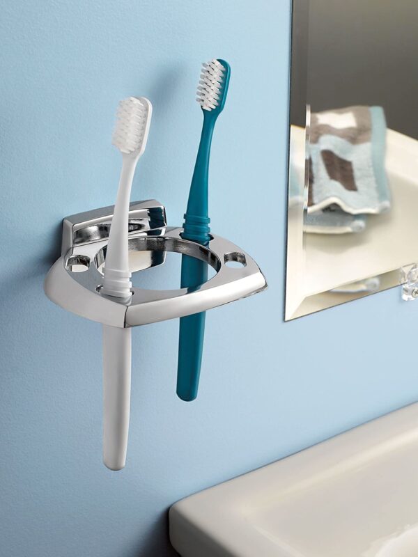 Moen Donnor Collection Chrome 6.25-Inch Diameter Wall Mount Contemporary Bathroom Hand-Tow - Image 5