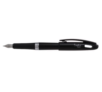 Pentel Tradio Fountain Pen, Black Barrel, Blue Ink, Gift Boxed, 1-Pk (TRF94A-C)