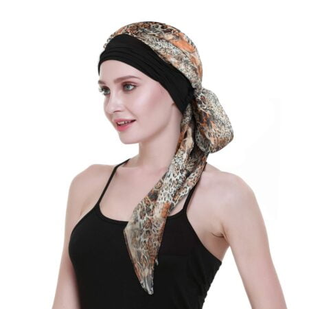 FocusCare Ladies Chemo Turban Hats Beanie Scarf Cancer Headwear for Hair Loss Patients