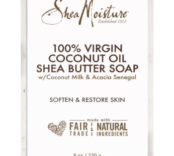 SheaMoisture SHEA MOISTURE 100% Virgin Oil Butter Soap,Coconut,8 Oz (U-BB-2690)