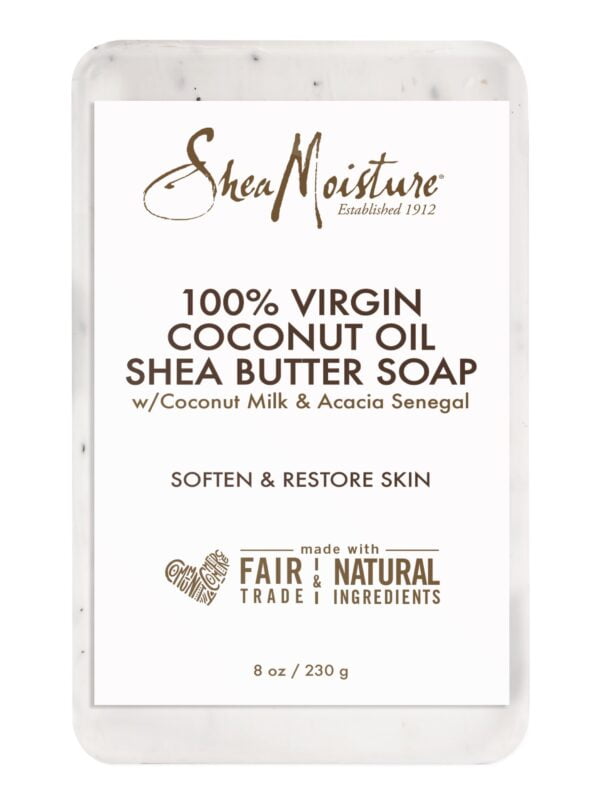 SheaMoisture SHEA MOISTURE 100% Virgin Oil Butter Soap,Coconut,8 Oz (U-BB-2690)