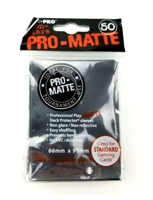 Ultra Pro 0598022 PRO-Matte (100 Count) Deck Protector Sleeves-Magic The Gathering, Black,