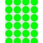 ChromaLabel 3/4 Inch Circle Sticker Labels, High Visibility Round Label Stickers, 42 Sheet