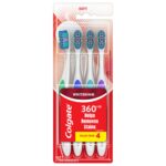 Colgate 360 Optic White Whitening Toothbrush, Adult Soft Toothbrush with Whitening Cups, H