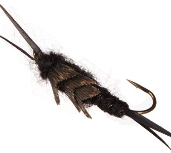 Flies Direct Stonefly Black Assortment 1 Dozen Trout Fishing Flies