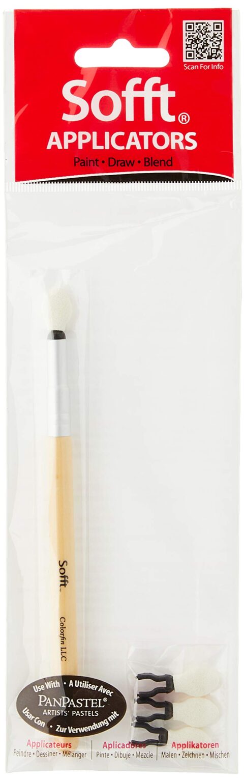 PanPastel Sofft Tools for Fine Art & Craft, Applicator & Replaceable Heads - 1 handle & 4 - Image 2