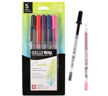 SAKURA Gelly Roll Gel Pens – Fine Point Ink Pen for Journaling, Art, or Drawing – Assorted