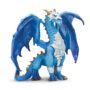 Safari Ltd. Guardian Dragon Figurine - Detailed Regal Blue 6" Model Figure - Fun Fantasy P