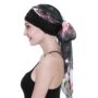 Chemo Hair Turban for Cancer Women Headwrap Scarves Long Hair Wig Accessories Burgundy Bla