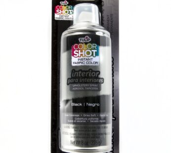 Tulip ColorShot Instant Fabric Color Interior Upholstery Spray 8 oz – Black