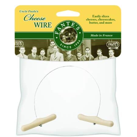 Fantes Cheese Wire Cheese Slicer, Stainless Steel, 12-Inches Long, The Italian Market Orig