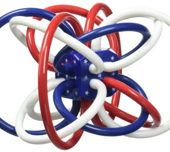 Manhattan Toy Red, White, and Blue Winkel Rattle and Teether Baby Toy