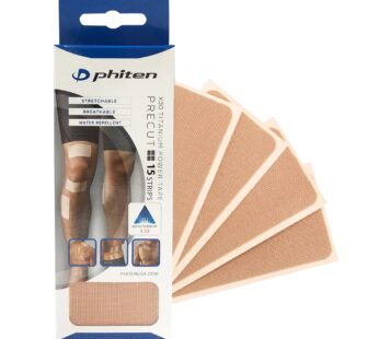 Phiten X30 Titanium Power Tape Precut – Water-Resistant Kinesiology Tape for Muscle, Knee,