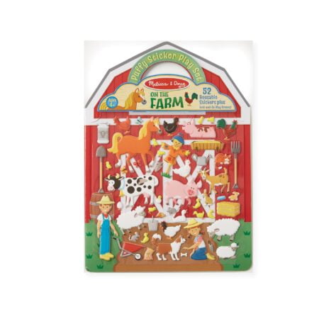 Melissa & Doug Puffy Sticker Play Set - On the Farm - 52 Reusable Stickers, 2 Fold-Out Sce - Image 2