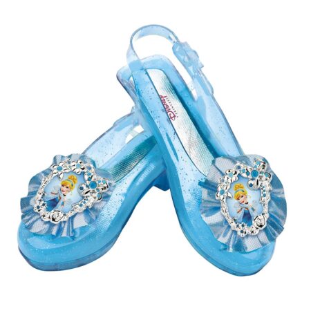 Disney Princess Cinderella Sparkle Shoes, Official Disney Costume Accessories, Age Grade 4