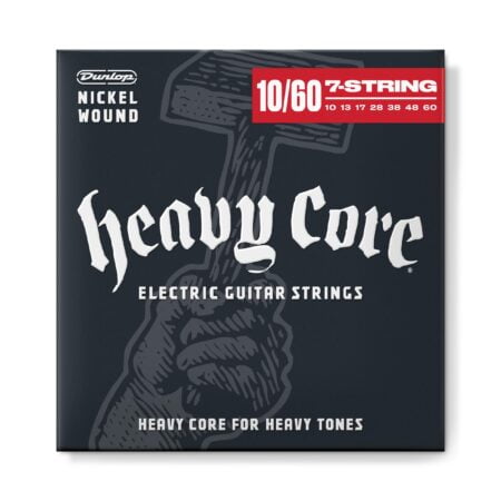JIM JIM DUNLOP DHCN1060 Heavy Core Nickel Wound Guitar Strings, Heavy, .010?.060, 7 String - Image 2