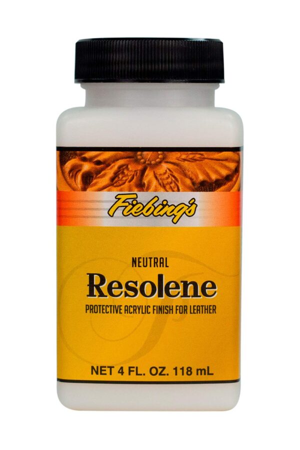 Fiebing's Acrylic Resolene (4 oz, Neutral) - Protective Acrylic Leather Finisher - Glossy