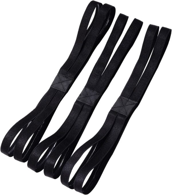 Shappy 3 Pieces Double-Straps Sport Headbands Elastic Hairband Non-Slip Sweatband for Wome