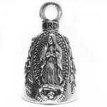 Guardian Bell Religious Good Luck Bell w/Keyring & Black Velvet Gift Bag | Motorcycle Bell - Image 2