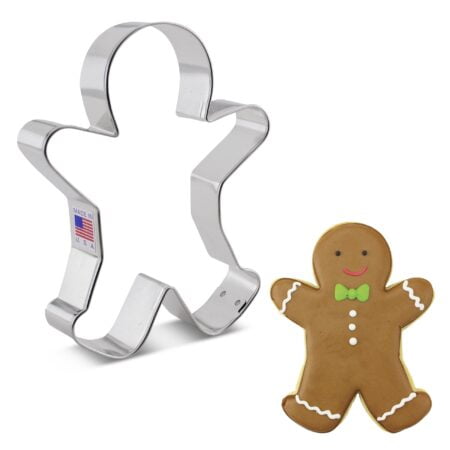 Happy Gingerbread Man Cookie Cutter, Large 5.25" by Ann Clark Cookie Cutters - Image 2