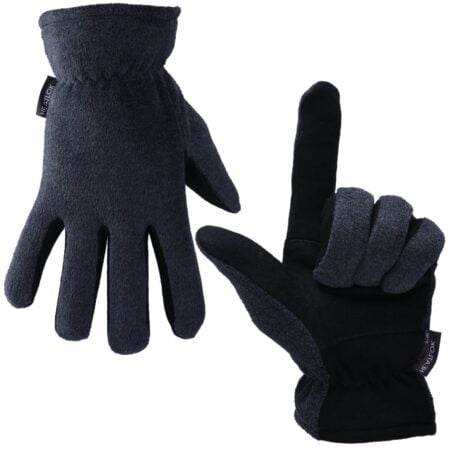 OZERO Winter Gloves, -20?F(-29?) Cold Proof Thermal Work Glove - Deerskin Suede Leather Pa - Image 2