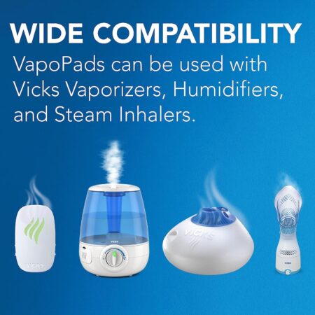 Vicks VapoPads? Soothing Menthol Vapor Pads for Vicks Humidifiers, Vaporizers, Waterless V - Image 5