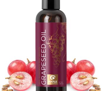 Pure Grapeseed Oil for Skin Care – Cold Pressed Grape Seed Oil Liquid for Skin with Moistu