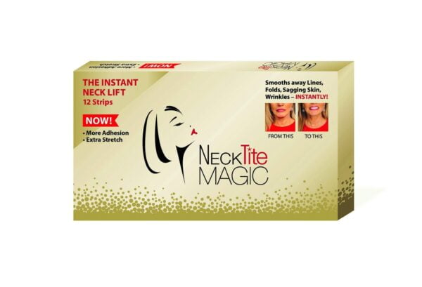 NeckTITE Magic Instant Neck Lift, 12 Count - Smooths Wrinkles for Adults