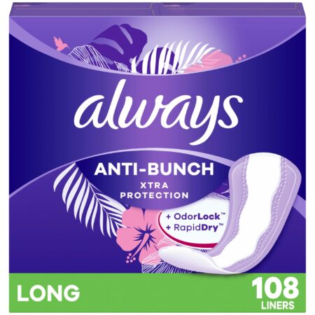 Always Anti-Bunch Xtra Protection Daily Liners Long Unscented, Anti Bunch Helps You Feel C